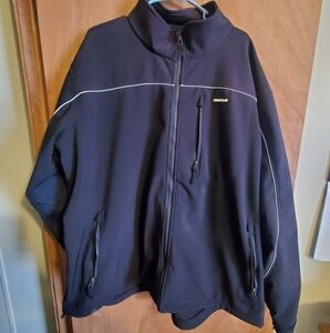 Caterpillar work Wear redefined sz 3XL black soft shell jacket.  Long sleeve.